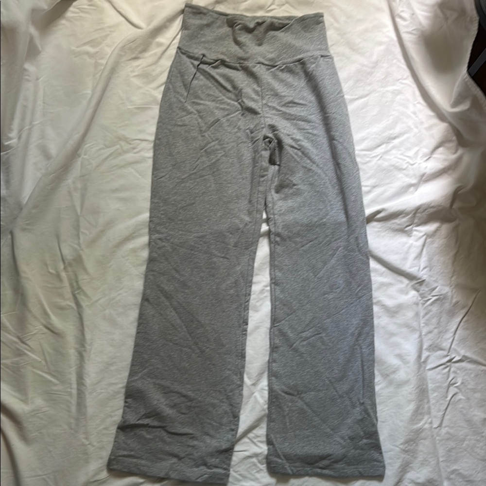 Wide Leg Women’s Sweat Pants Grey. XS